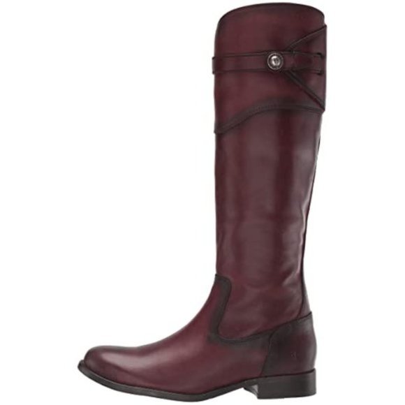 Frye Molly Button Brown Leather Tall Knee High Equestrian Zip Up Vintage Boots - Picture 5 of 14